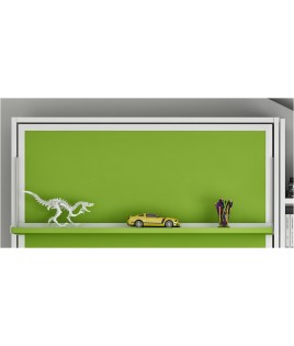 Cama Abatible Vertical con Sofá y Estante Sincronizado