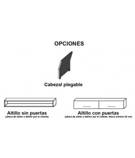 Litera Abatible Horizontal con Escritorio y opción de Altillo