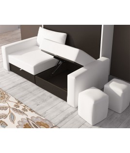 Litera Abatible Vertical con Sofá