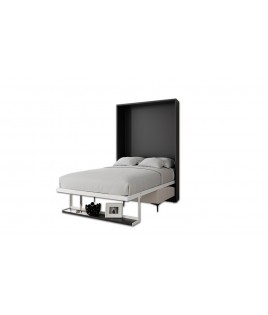 Cama Abatible Vertical con Sofá y Estante Sincronizado