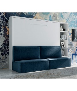 Cama Abatible Horizontal con Sofá