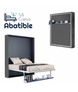 Cama Abatible Vertical con estante sincronizado