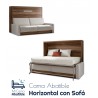 Cama Abatible Horizontal con Sofá