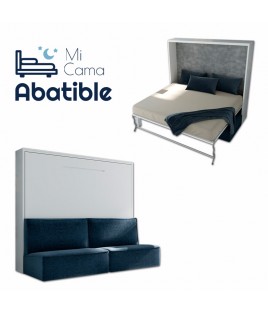 Cama Abatible Horizontal con Sofá