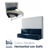 Cama Abatible Horizontal con Sofá