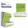 Cama Abatible Vertical con Sofá y Estante Sincronizado