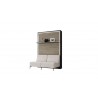 Pack Cama Abatible Vertical con Sofá, Estante Sincronizado y Colchón