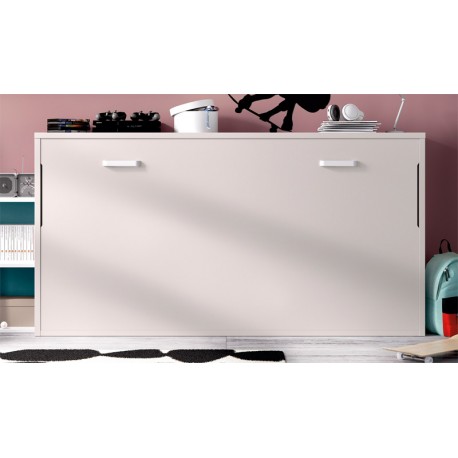 Dormitorio juvenil formado por cama abatible, escritorio y módulos auxiliares Ref CAYH406