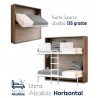 Litera Abatible Horizontal con Altillo opcional