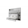 Litera Abatible Horizontal con estantes laterales
