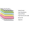 Pack Litera Abatible Horizontal con estantes laterales y Colchones 