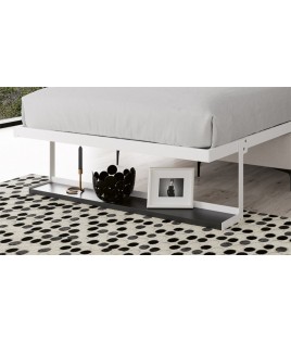 Dormitorio Juvenil formado por cama abatible matrimonial, armario y sofá