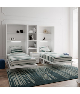 Pack Cama Abatible Vertical con Escritorio y Colchón Ref CAN61000