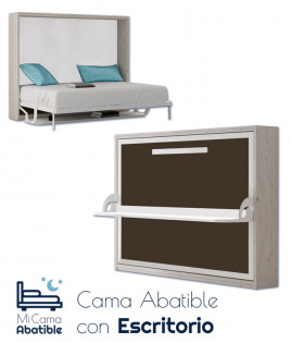 Cama Abatible Horizontal con Escritorio