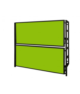 Litera Abatible horizontal metálica disponible en diferentes colores