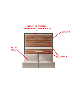 Litera Abatible Horizontal con Sofá