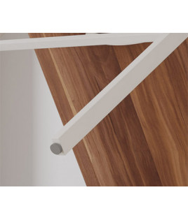 Librería con mesa de estudio abatible