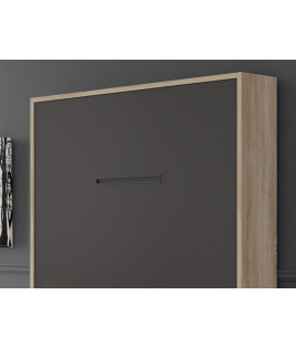 Pack Cama Abatible Vertical con Sofá, Apertura Eléctrica y Colchón Viscoelástico