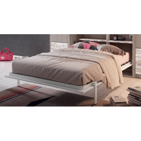Pack Cama Abatible Vertical con Altillo y Colchón