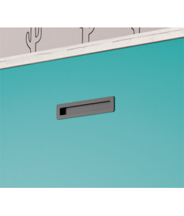 Litera Abatible Horizontal con posibilidad de patas automáticas