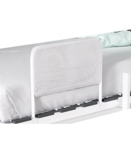 Dormitorio juvenil formado por litera abatible, estantería y xifonier