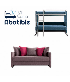 Sofá convertible en litera.