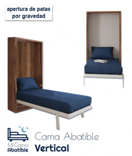 Cama Abatible Vertical con apertura de patas por gravedad