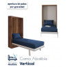 Cama Abatible Vertical con apertura de patas por gravedad