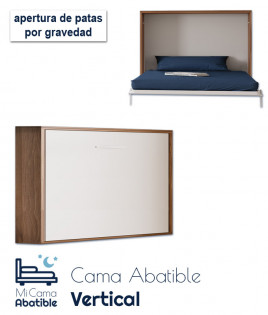 Cama Abatible Horizontal con apertura de patas por gravedad