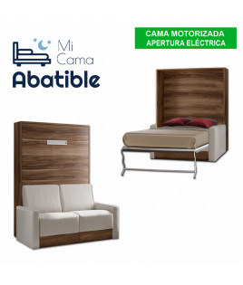 Cama Abatible Vertical con Sofá y Apertura Eléctrica