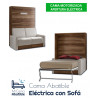 Cama Abatible Vertical con Sofá y Apertura Eléctrica