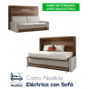 Cama Abatible Horizontal con Sofá y Apertura Eléctrica
