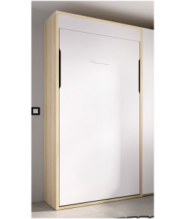 Dormitorio juvenil formado por cama abatible, escritorio y armario rincón