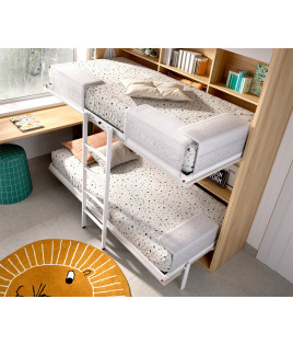 Pack Litera Abatible Horizontal con altillo y Colchones Ref CAY44000