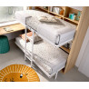 Pack Litera Abatible Horizontal con altillo y Colchones Ref CAY44000