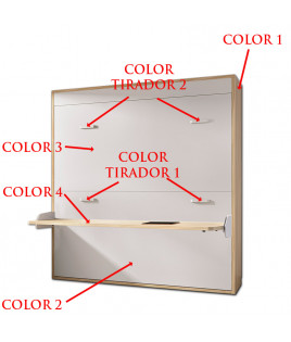 Litera Abatible Horizontal con Escritorio.