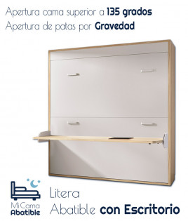Litera Abatible Horizontal con Escritorio.