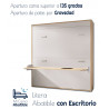 Litera Abatible Horizontal con Escritorio.