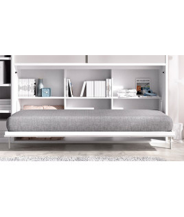 Cama Abatible Horizontal con armario superior