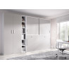 Cama Abatible Horizontal con armario superior