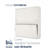 Cama Abatible Horizontal con armario superior