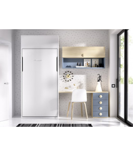 Cama Abatible Vertical con altillo