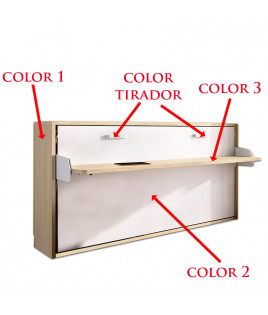 Cama Abatible Horizontal con escritorio