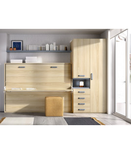 Cama Abatible Horizontal con escritorio