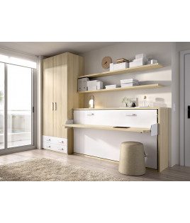 Cama Abatible Horizontal con escritorio