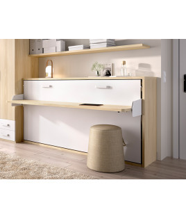 Cama Abatible Horizontal con escritorio