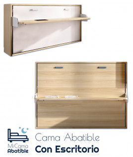 Cama Abatible Horizontal con escritorio