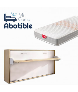 Pack Cama Abatible Horizontal con escritorio y Colchón