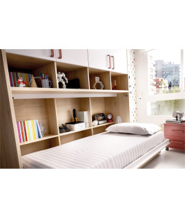 Cama Abatible Horizontal con Altillo