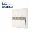 Cama Abatible Horizontal con Altillo